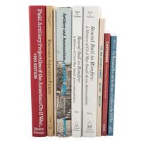 Group of 9 Arms & Military Reference Books - Primarily Ordnance, Artillery & Bullets