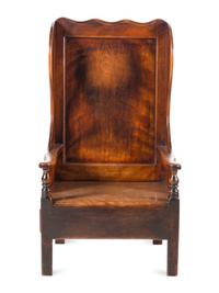 An English Oak Lambing Chair