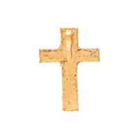 JEAN MAHIE, YELLOW GOLD CROSS PENDANT
