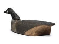 A Carved and Painted White Pine Canadian Goose Decoy