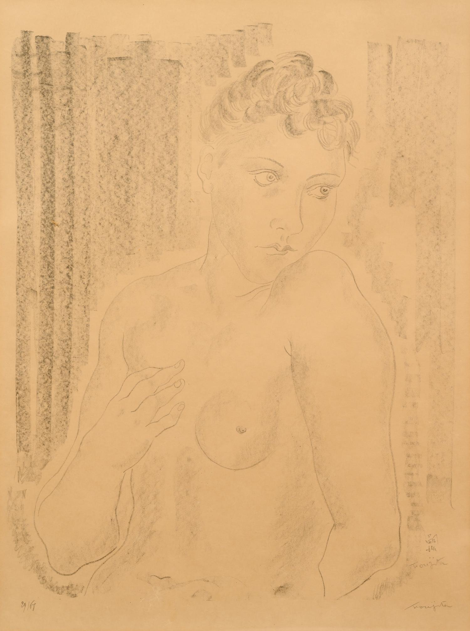 Femme nue a mi-corps