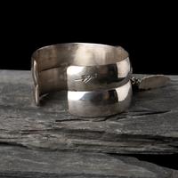 Southwestern-style Sterling Silver and Turquoise Cuff Bracelet