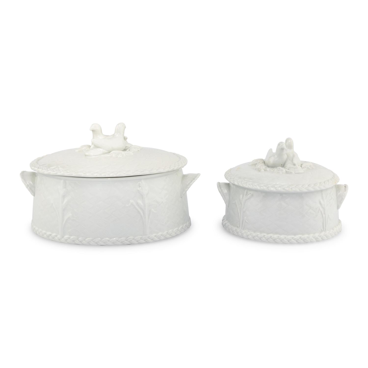Two Royal Worcester Porcelain Game Tureens