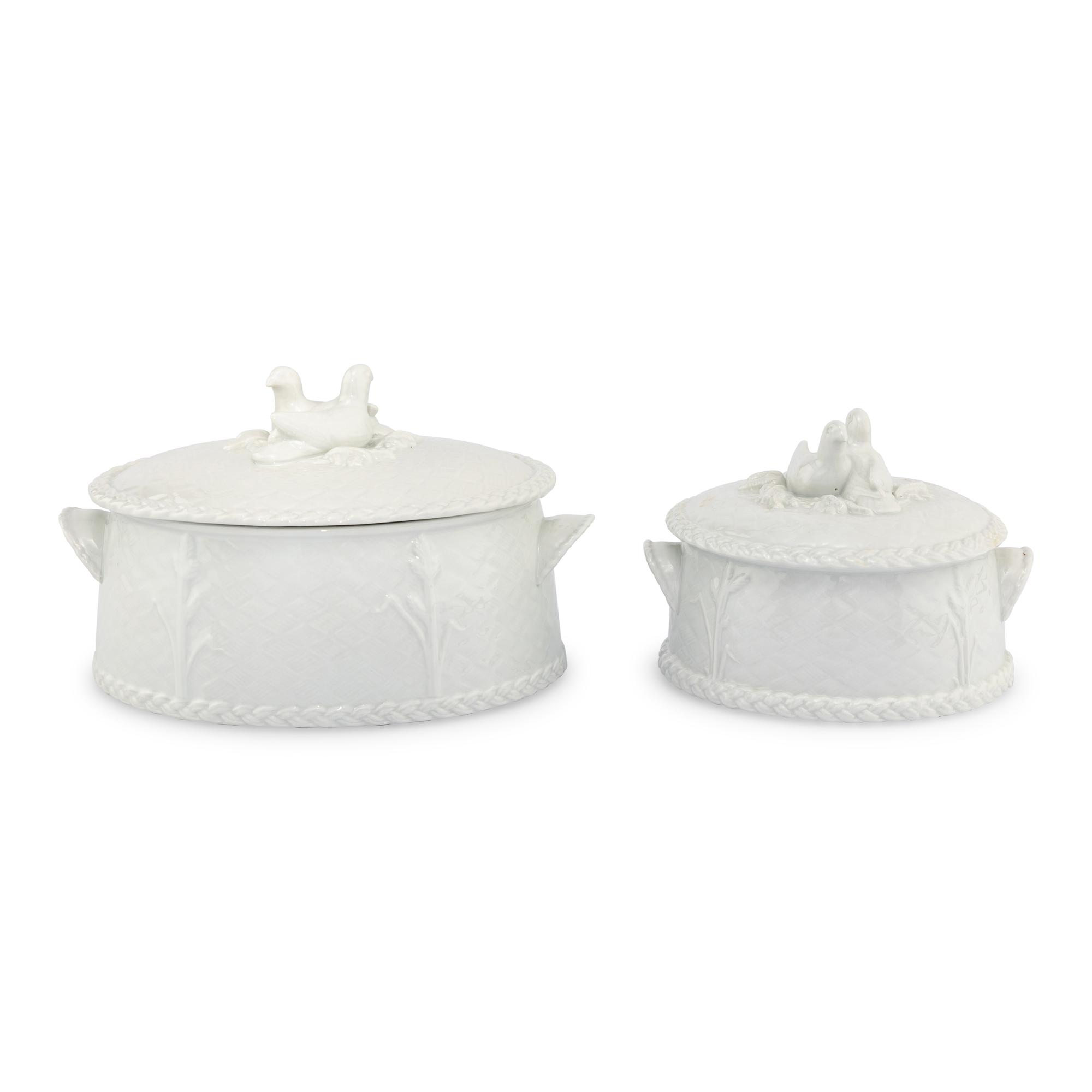 Two Royal Worcester Porcelain Game Tureens