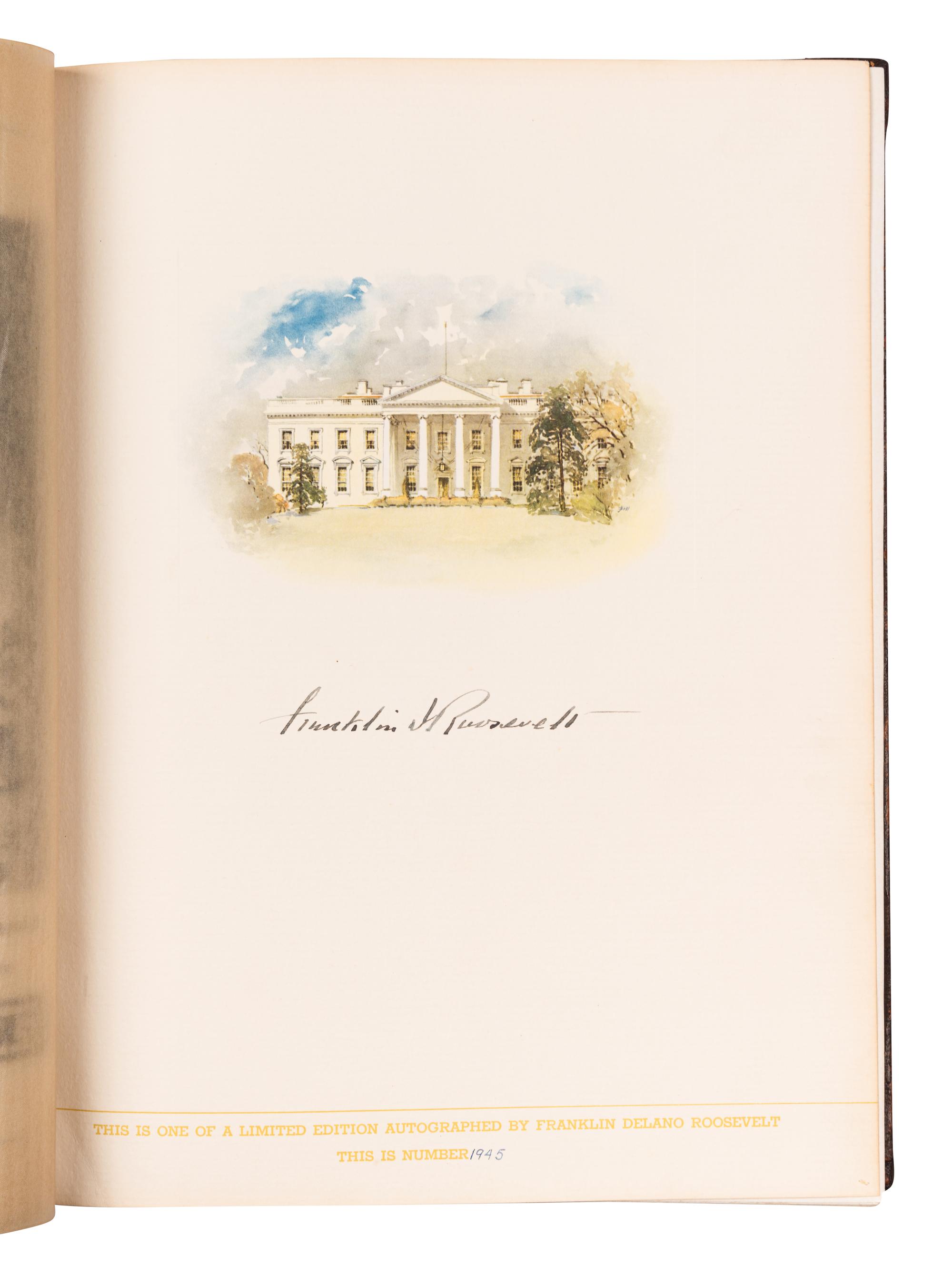 ROOSEVELT, Franklin D. (1882-1945). The Democratic Book 1936 . N.p: N.p., 1936.