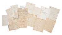 [SUPREME COURT JUSTICES]. A very extensive collection of 203 autograph letters, letters, documents and signatures signed by 16 Chief and 93 Associate Justices, 1789-2017.