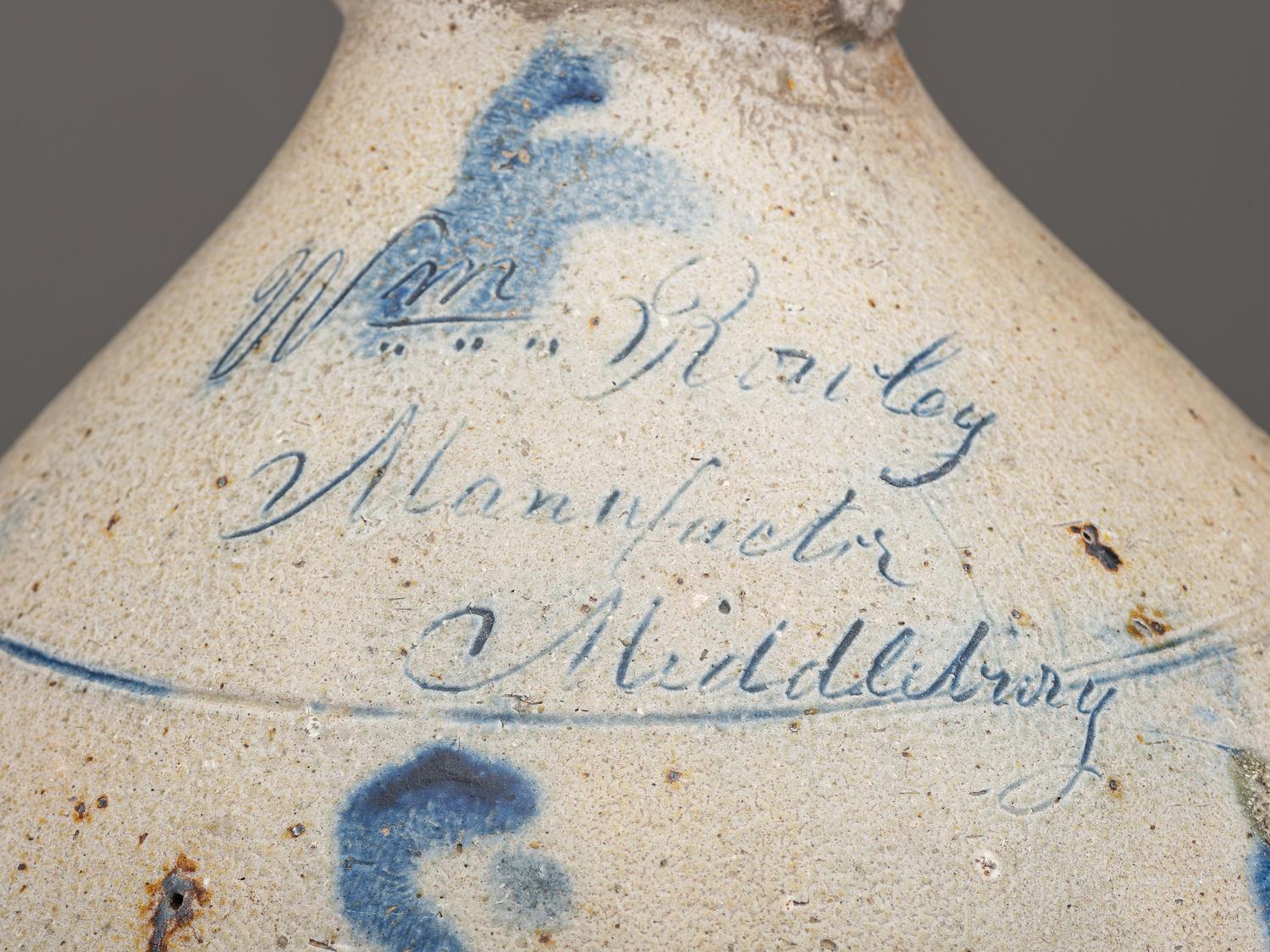 A William Rowley Cobalt Decorated Stoneware Cooler