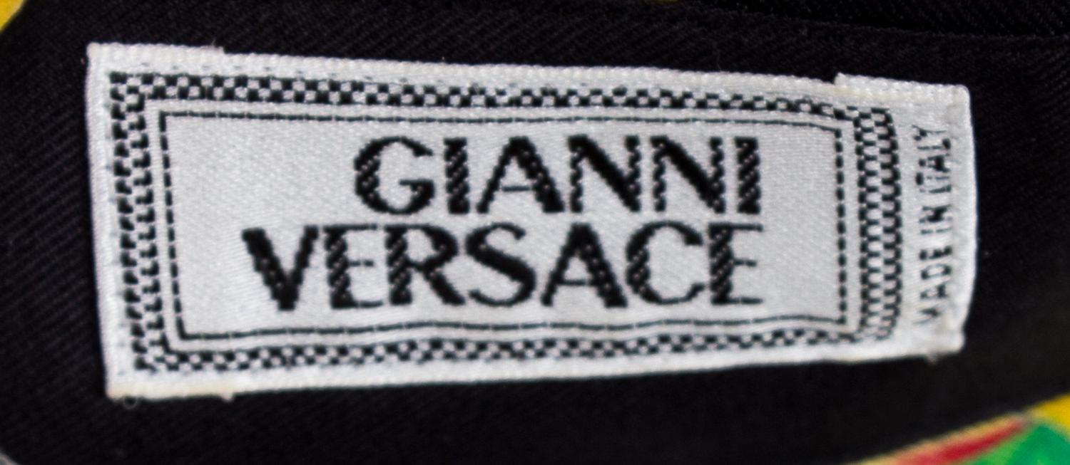 A Gianni Versace Silk Print Shirt, Size 48.