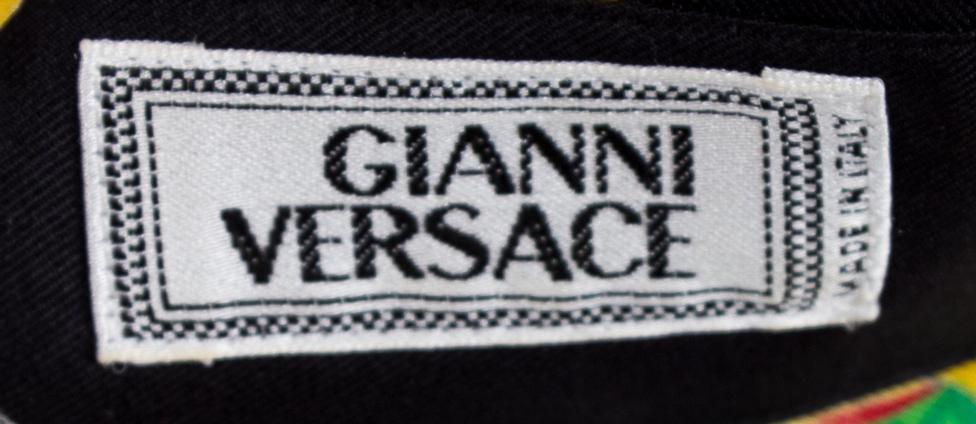 A Gianni Versace Silk Print Shirt, Size 48.