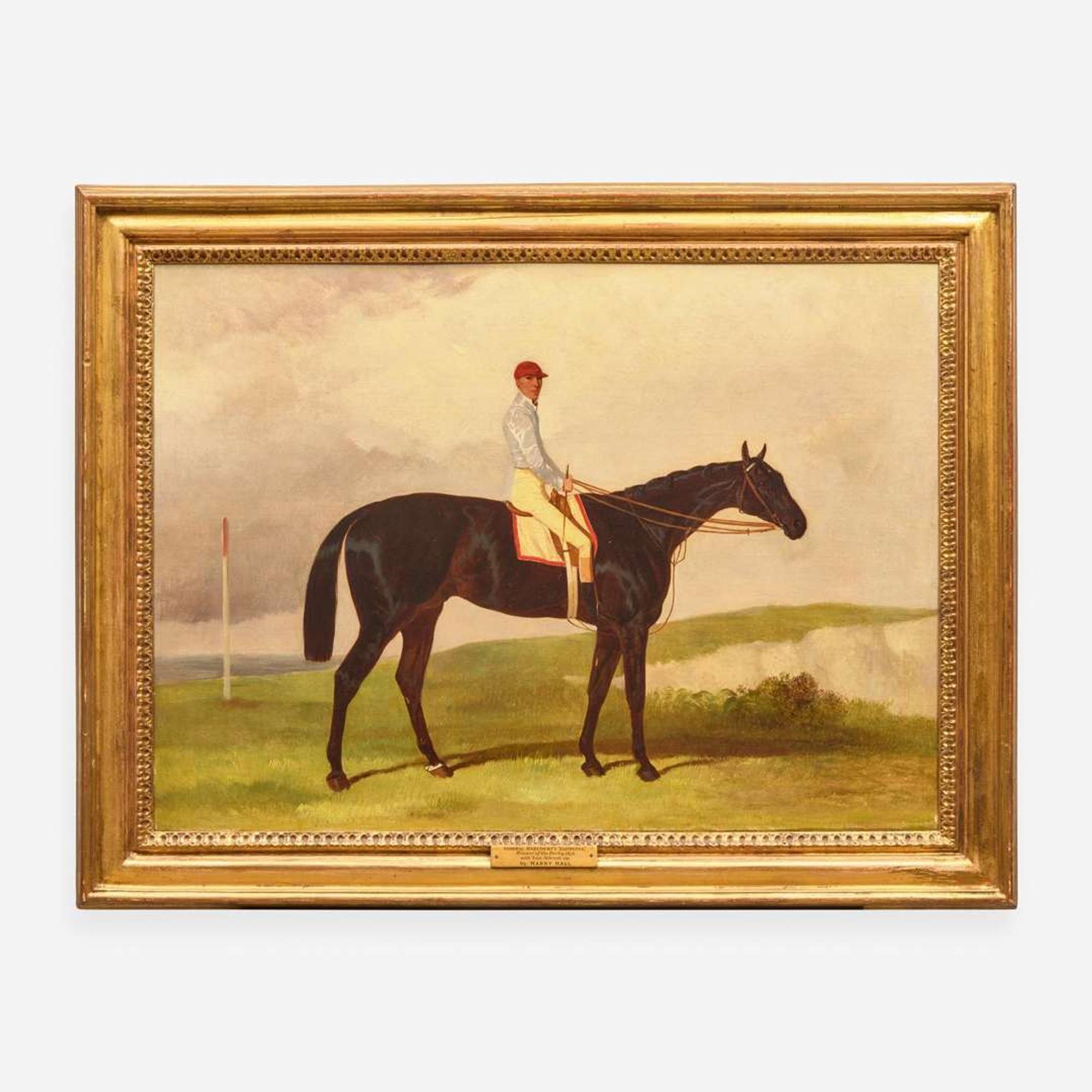Harry Hall (British, 1814-1882) Admiral Harcourt’s 'Ellington,' Winner of the Derby, 1856