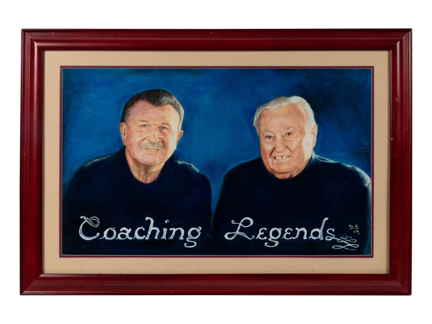A Group of Four Basketball-Themed Presentations Formerly Displayed at Mike Ditka’s Restaurant