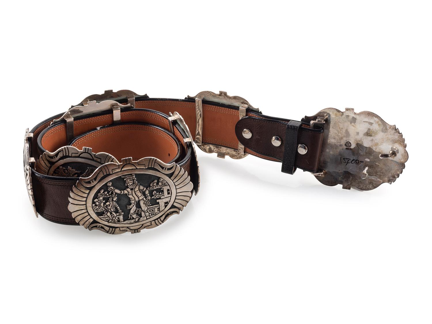 Sterling Silver Storyteller Concha Belt