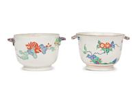 Two Chantilly Soft Paste Porcelain 'Kaikemon' Coolers