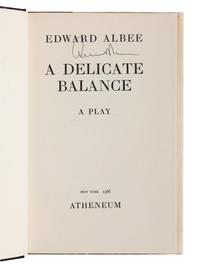 ALBEE, Edward (1928-2016). A group of 5 works by Albee, ALL FIRST EDITIONS, MANY SIGNED, comprising: