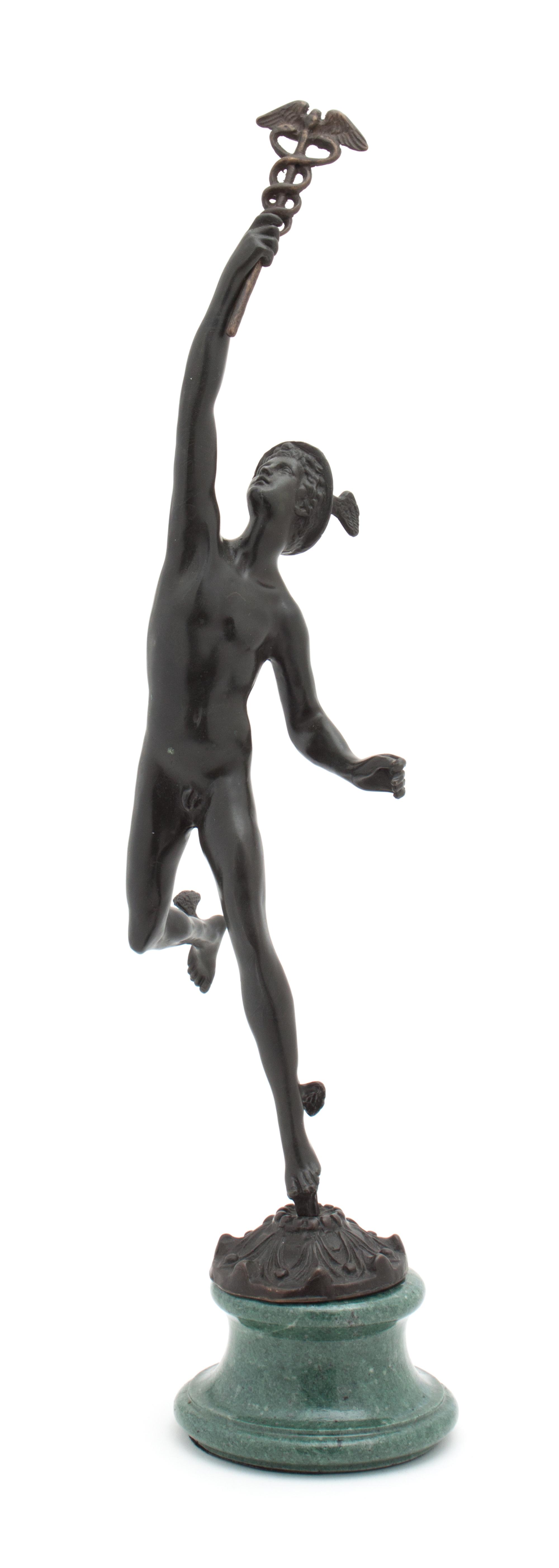 A Bronze Figure Height overall 17 inches.