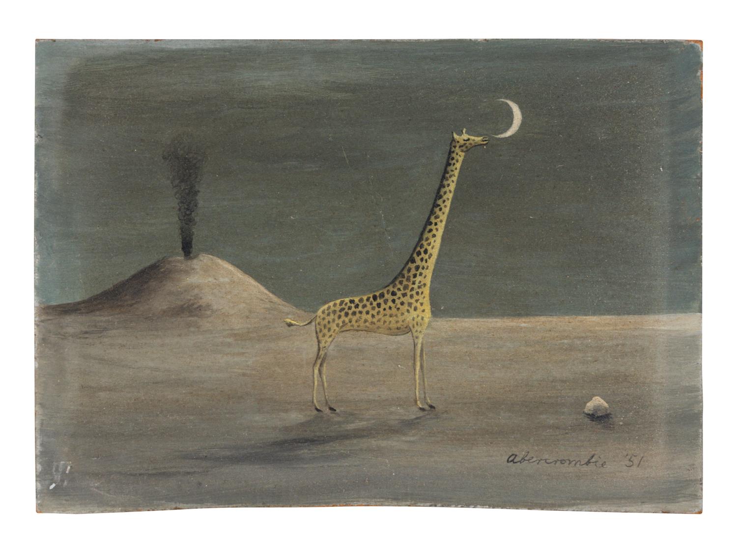Giraffe and Moon with Volcano (Giraffe and Volcano #2) , 1951