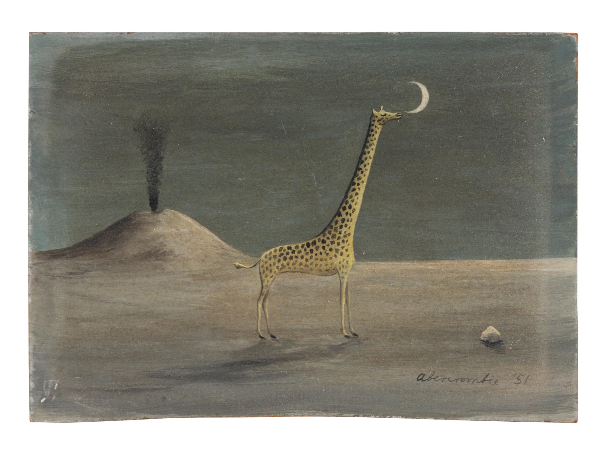 Giraffe and Moon with Volcano (Giraffe and Volcano #2) , 1951