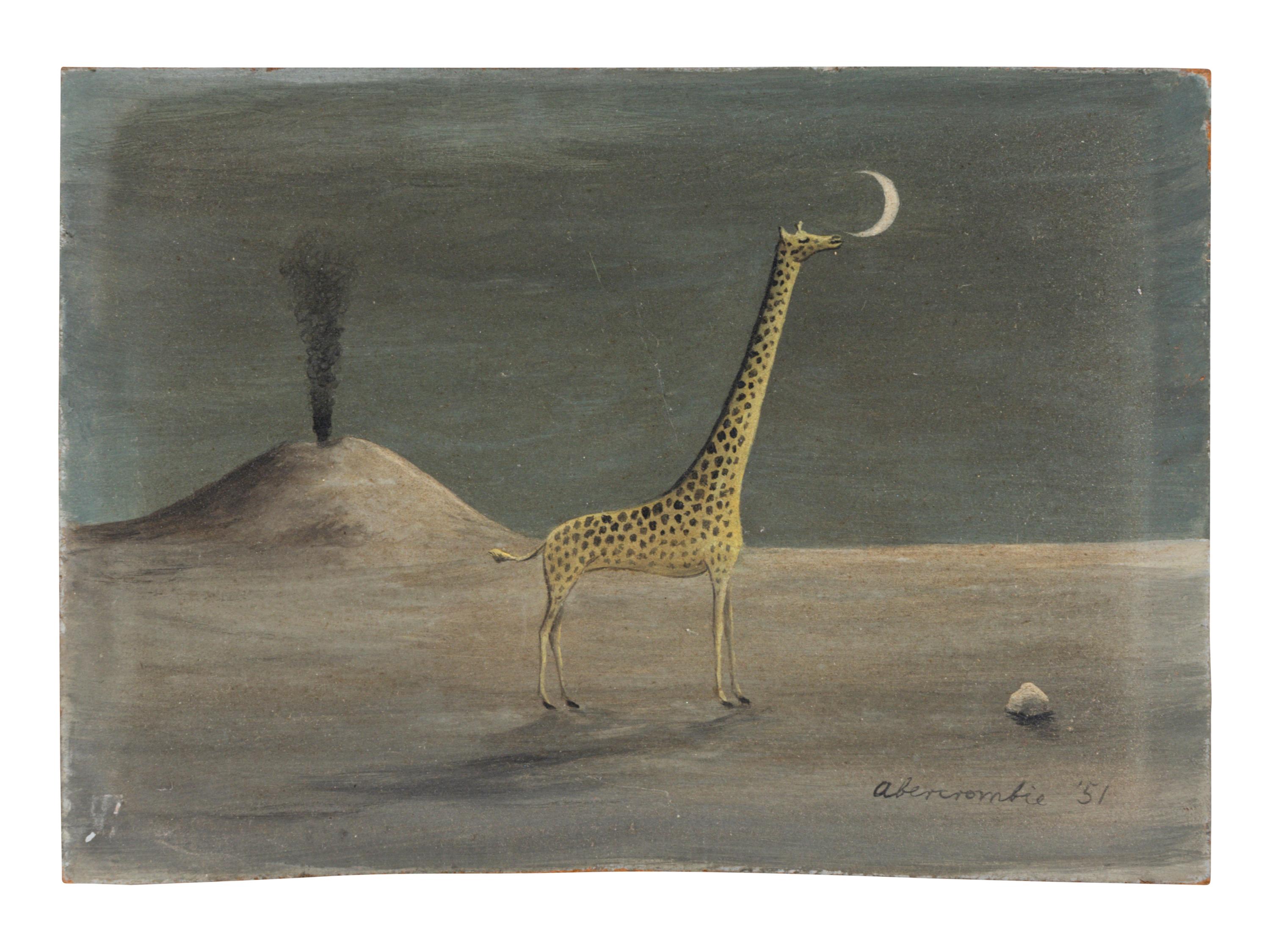 Giraffe and Moon with Volcano (Giraffe and Volcano #2) , 1951