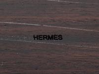 An Hermès Rosewood Tray with Two Smaller Associated Trays