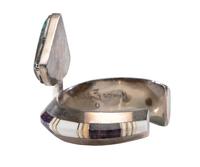 Sterling Silver and Channel Inlay Cuff Bracelet Lot is located and will ship from Denver, Colorado.