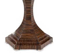 A Vanucci Theodore Alexander Macassar Ebony and Chrome Center Table