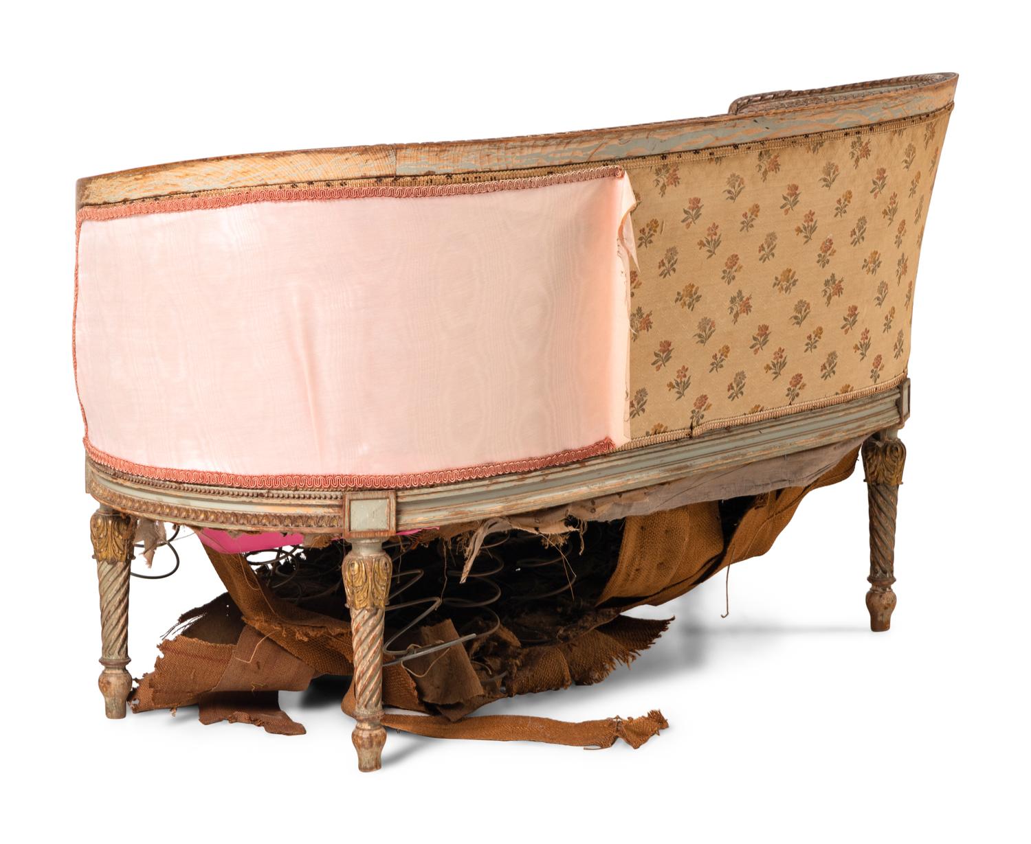 A Louis XVI Style Painted Settee