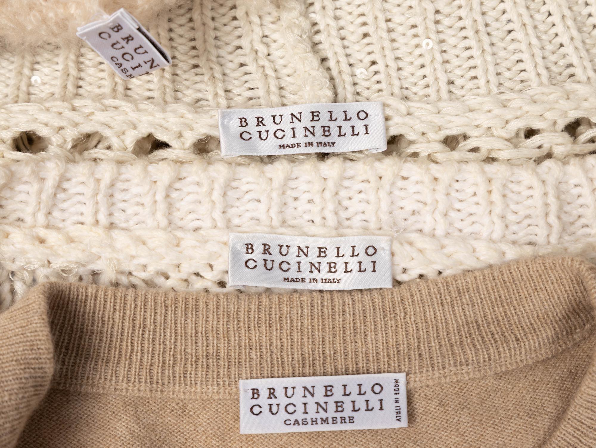 Brunello Cucinelli, Four Knit Tops
