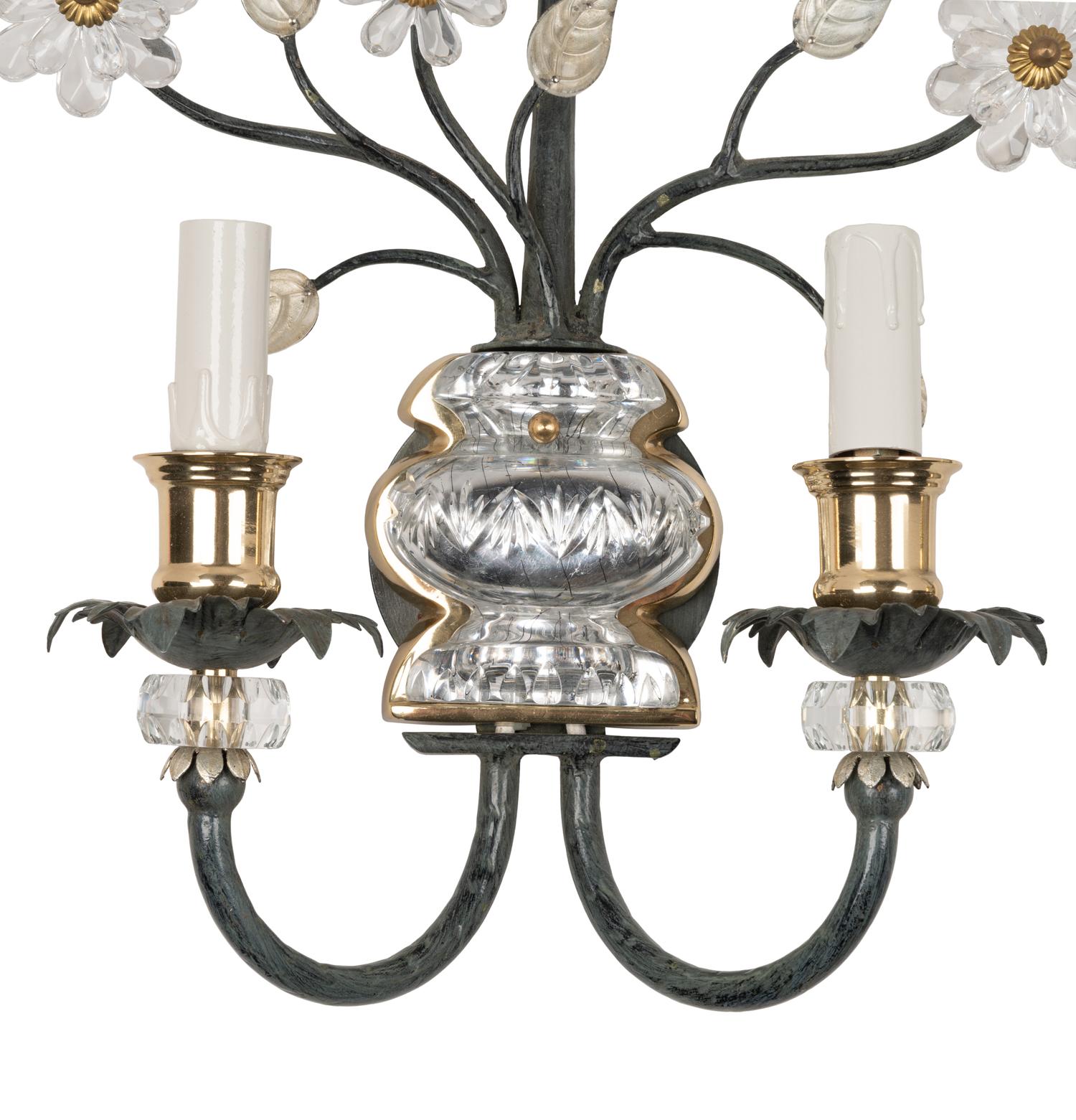 A Pair of Two-Light Sconces in the Style of Maison Baguès