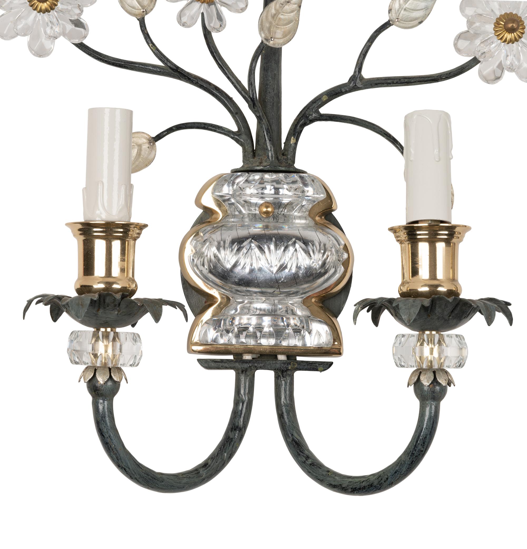 A Pair of Two-Light Sconces in the Style of Maison Baguès