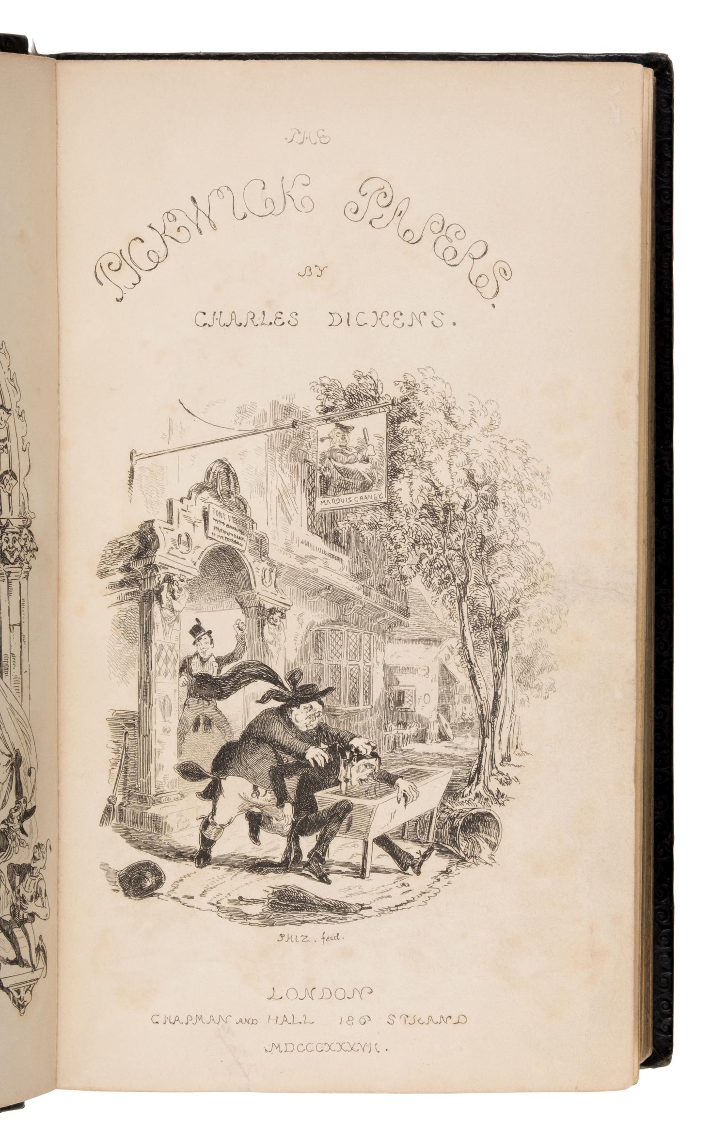 Dickens, Charles (1812-1870). The Posthumous Papers of the Pickwick Club . London: Chapman and Hall, 1837.