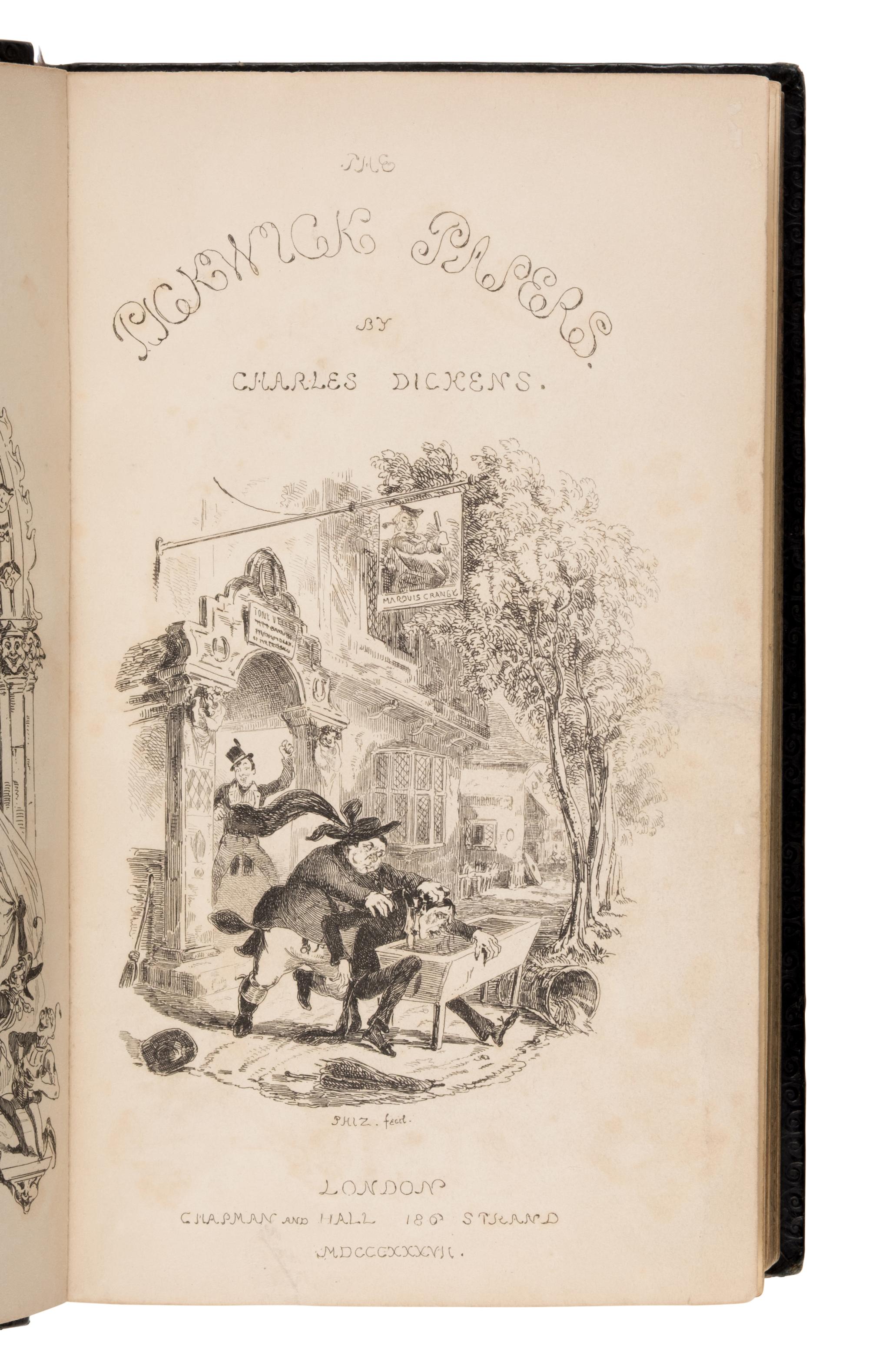 Dickens, Charles (1812-1870). The Posthumous Papers of the Pickwick Club . London: Chapman and Hall, 1837.