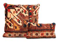 Two Kazak Bag Faces Adapted as Pillows