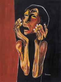 Oswaldo Guayasamin, (Ecuadorian/American, 1919-1999), Untitled