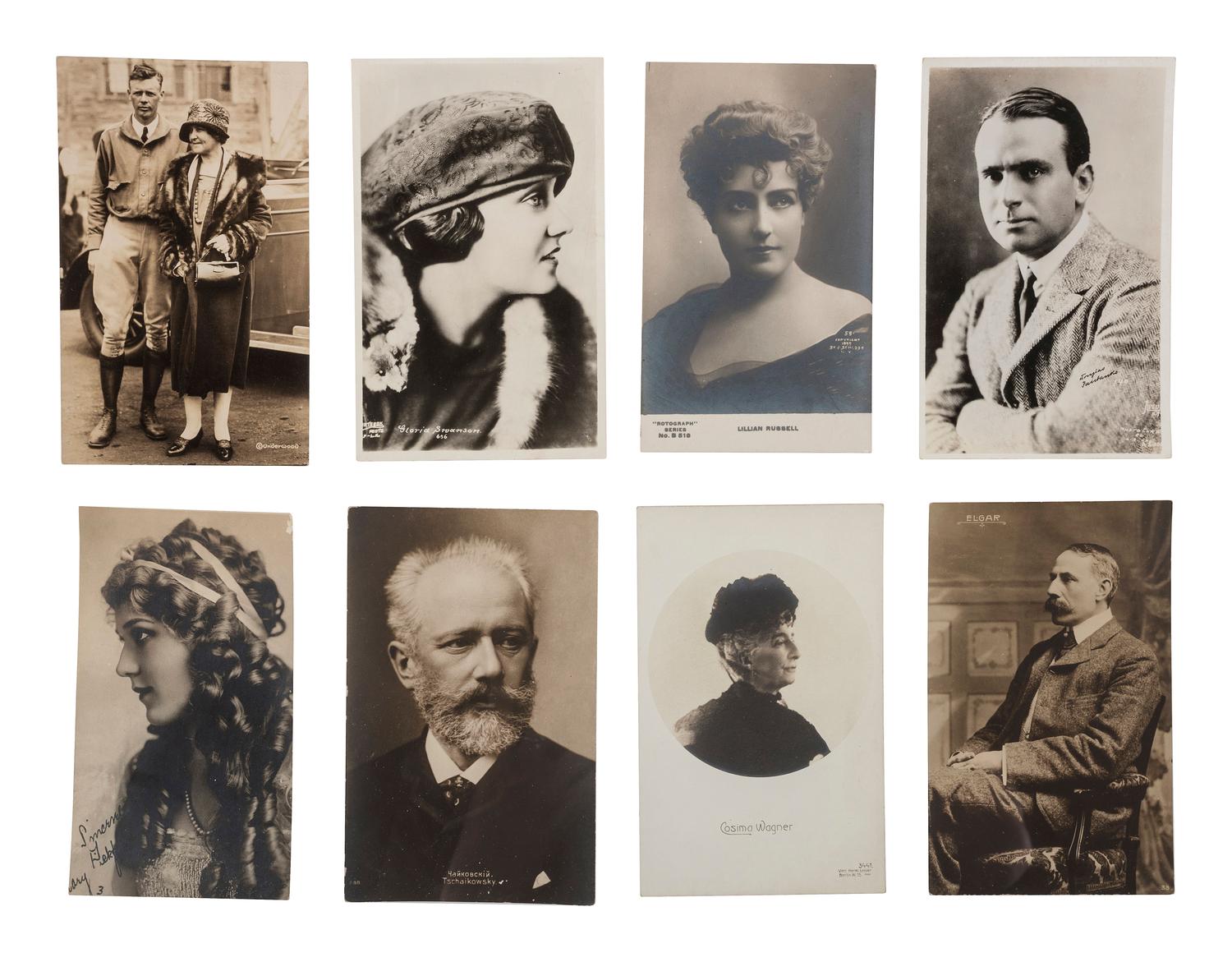 [EARLY PHOTOGRAPHY]. Large group of portrait photography, incl. CDVs, cabinet cards, & RPPCs.