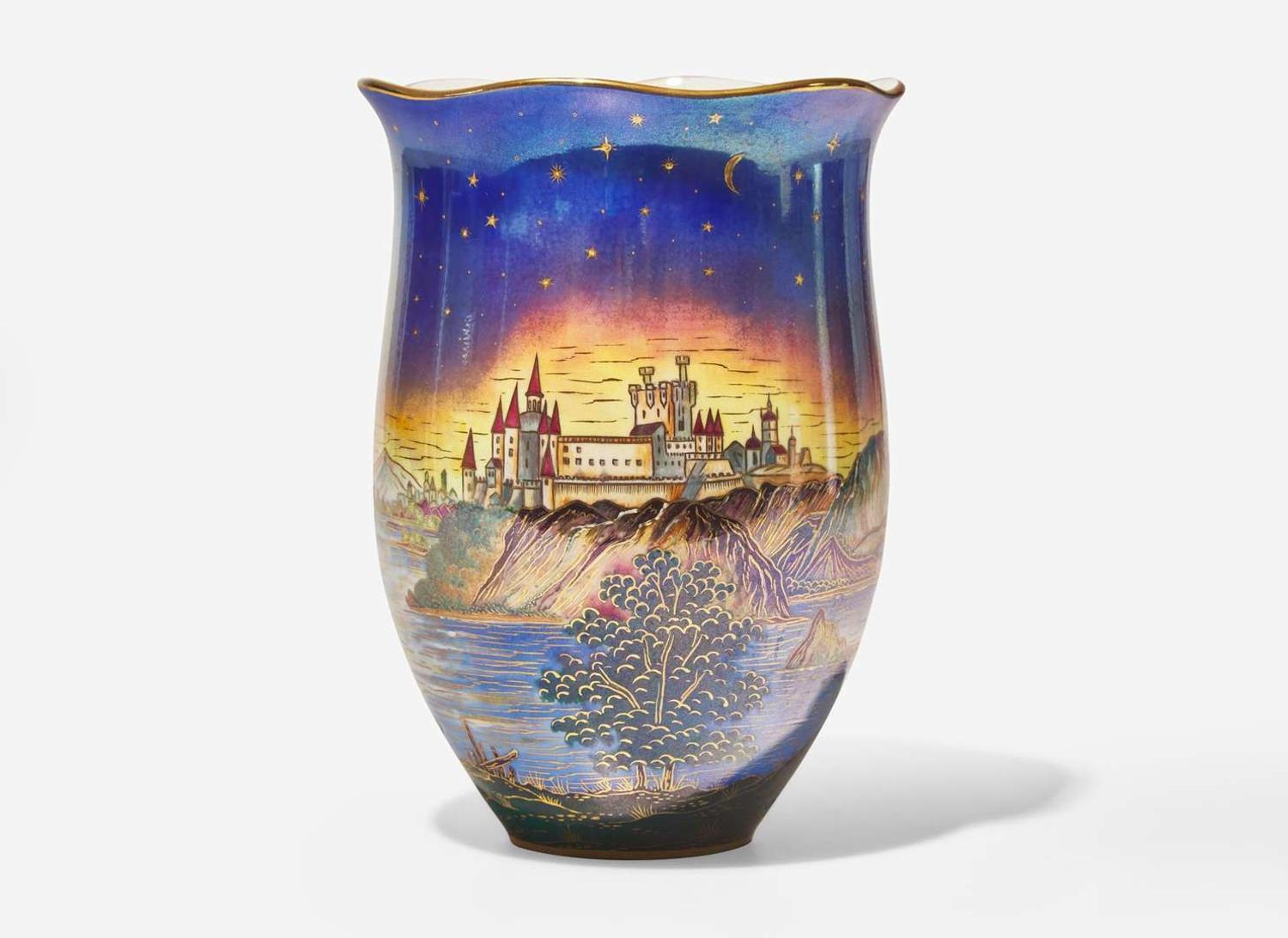 A Unique Contemporary Wedgwood Fairyland Lustre Vase, UK, circa 2000