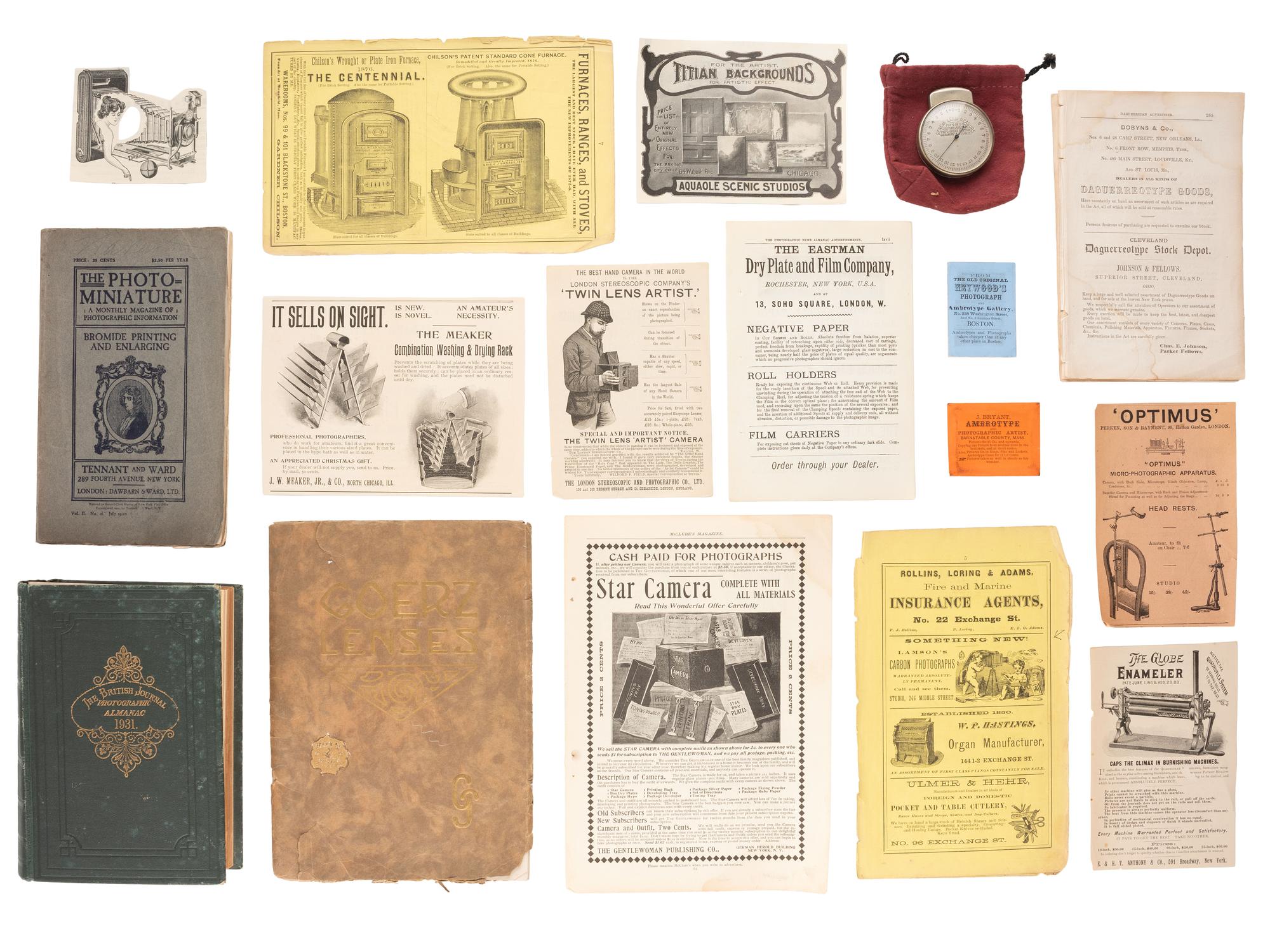 ROCHE, T.C. How to Make Photographs: A Manual for Amateurs . 1886. [ With: ] Literature and ephemera.