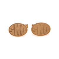 Yellow Gold Monogram Cufflinks