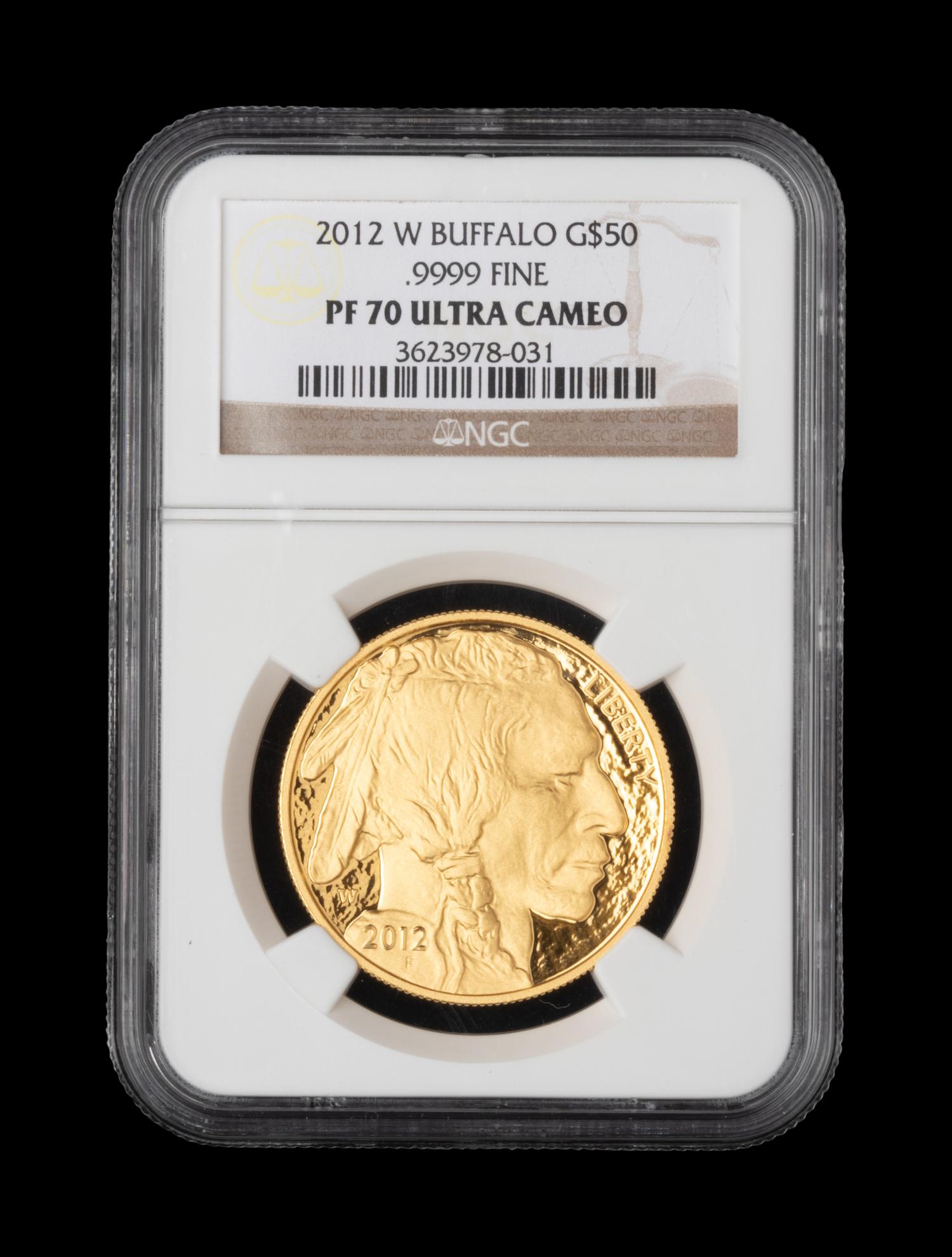 A 2012-W American Buffalo $50 Gold 1 oz. Proof (NGC PF70 Ultra Cameo)