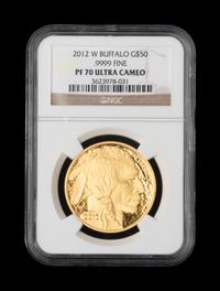 A 2012-W American Buffalo $50 Gold 1 oz. Proof (NGC PF70 Ultra Cameo)