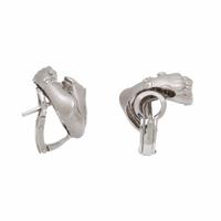 White Gold and Diamond Panther Earrings