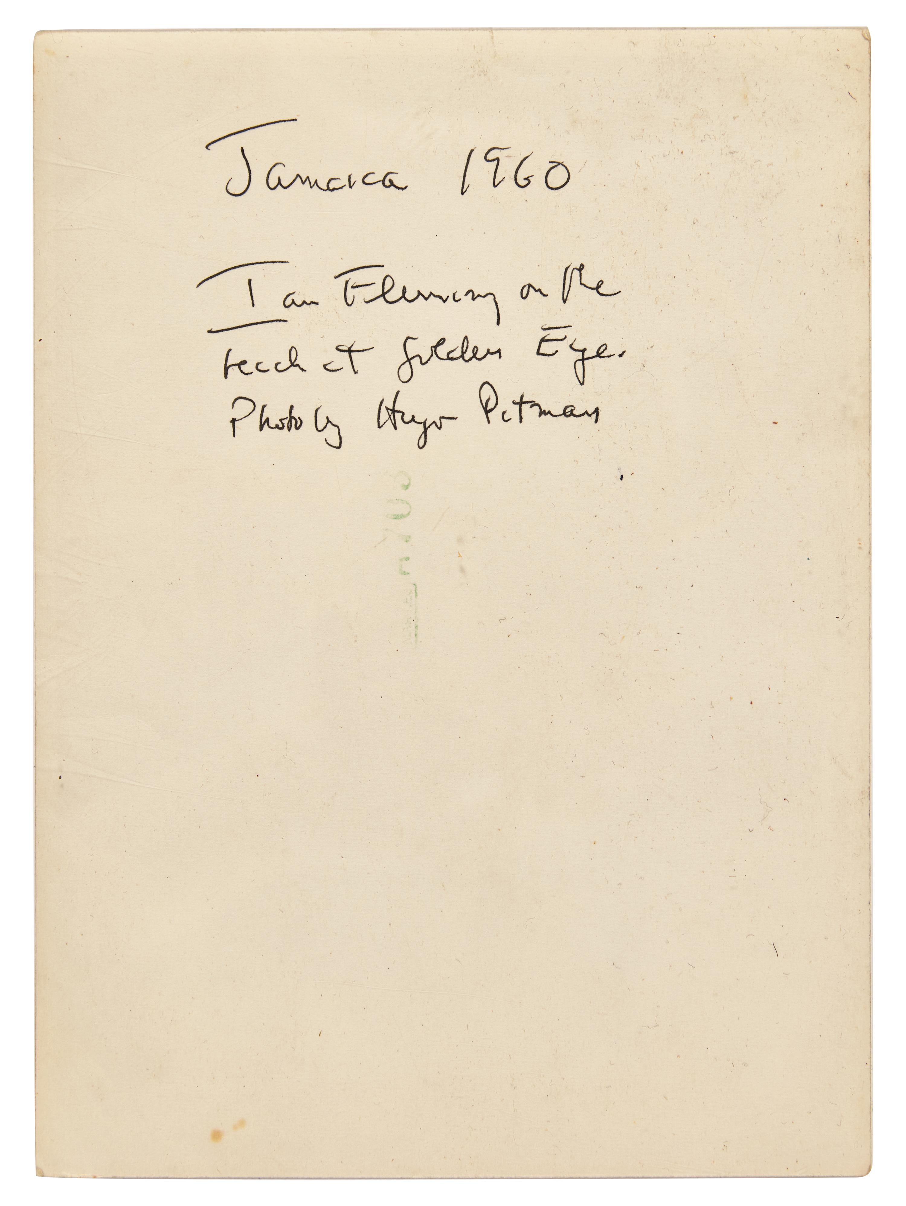 [Literature] [Fleming, Ian] Group of 2 Unpublished Photographs, and 6 First Editions