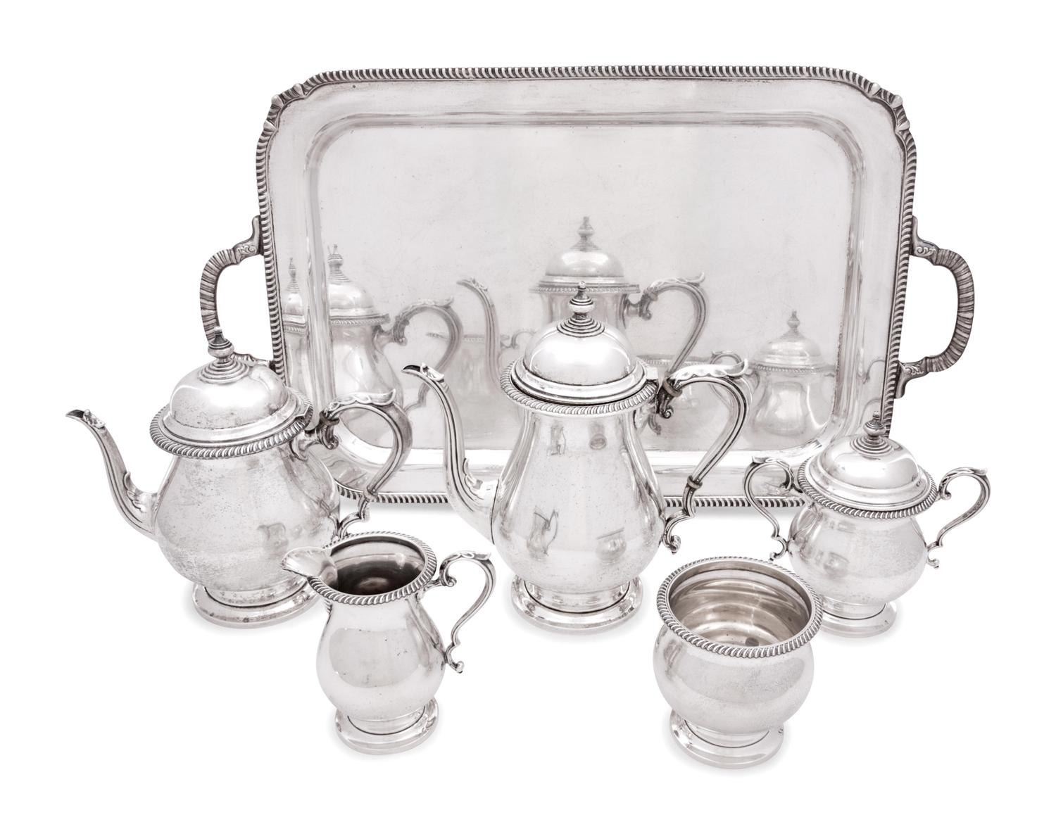 An American Silver Six-Piece Tea and Coffee Service