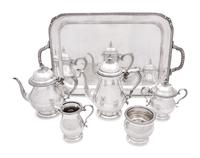 An American Silver Six-Piece Tea and Coffee Service
