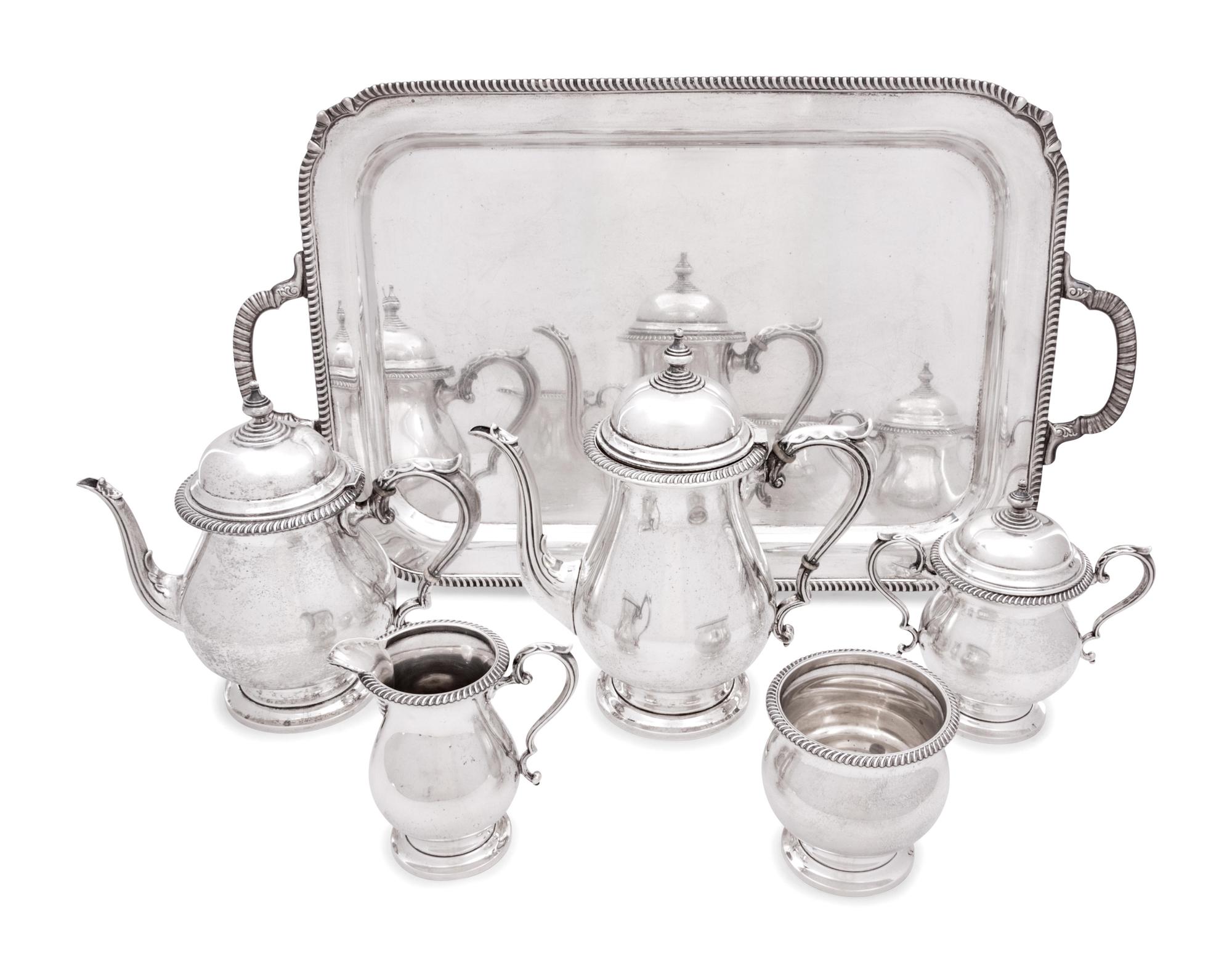 An American Silver Six-Piece Tea and Coffee Service