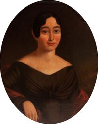 A Pair of American School Portraits, 19th Century