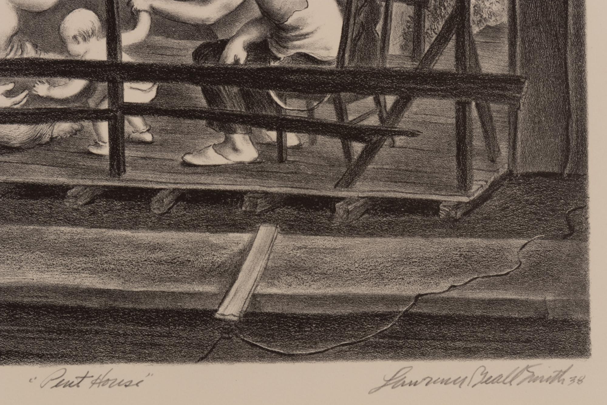 A group of three prints ( Party Chutes; Penthouse; The Crisis )