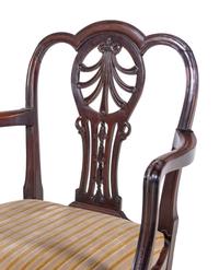 A Matched Set of Eight George III Style Mahogany Dining Chairs