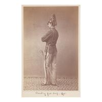 [Native-Americana] 2 photographic studies of a US Cavalry officer in 1875