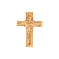 JEAN MAHIE, YELLOW GOLD CROSS PENDANT