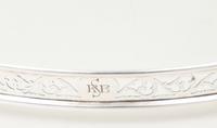 An American Silver Mounted Cut Glass Tray
